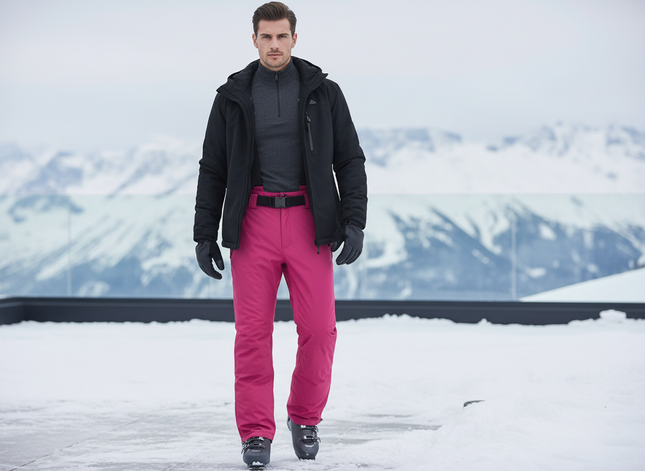 Pantalon De Ski Fushia - Rose Polyester