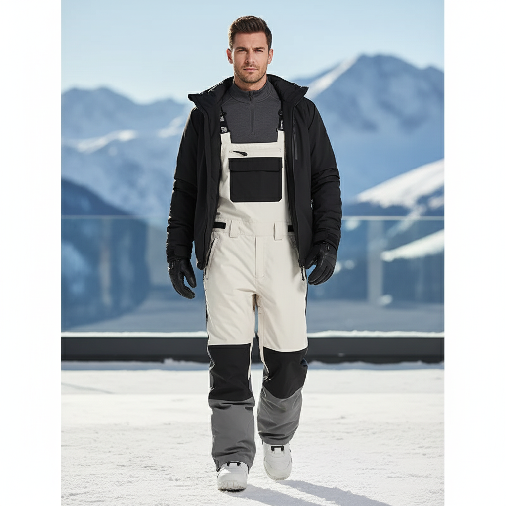Pantalon De Ski Softshell - Beige Polyester