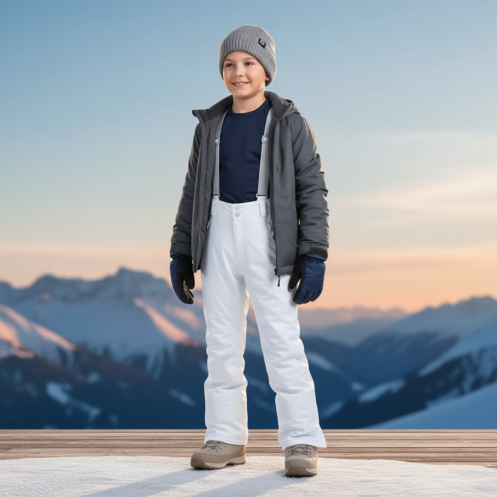 Pantalon De Ski Cbb8 - Blanc Polyester