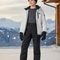 Pantalon De Ski Noir Imperméable Enfant Hiver Unisexe - Polyester