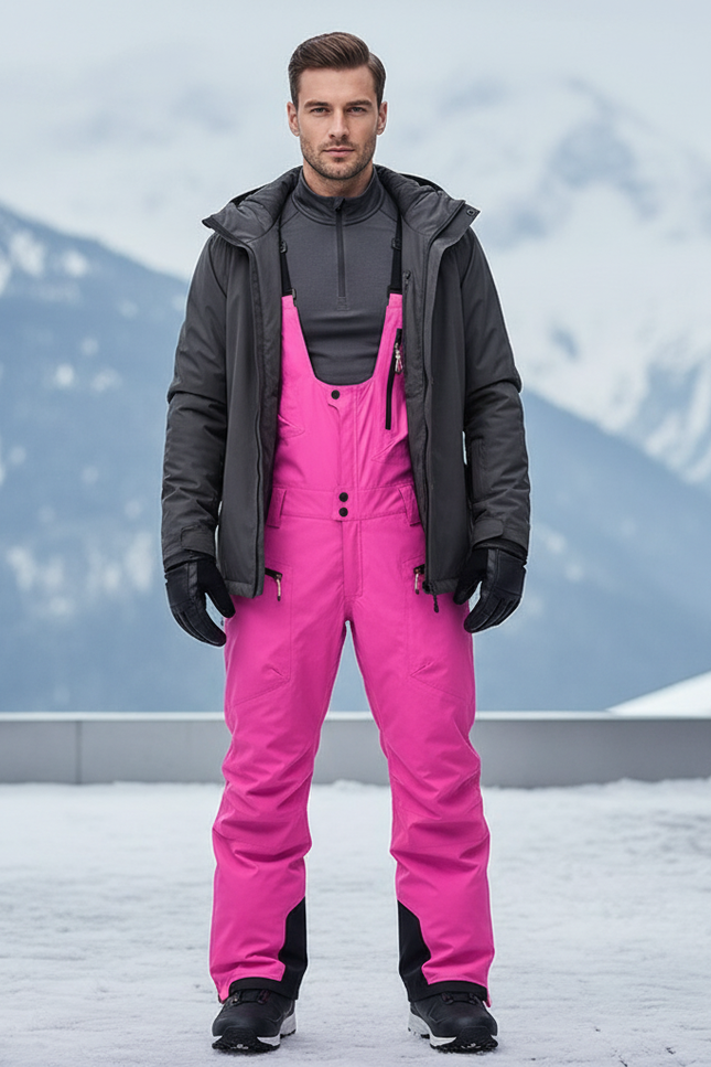 Pantalon De Ski Rose Homme - Polyester