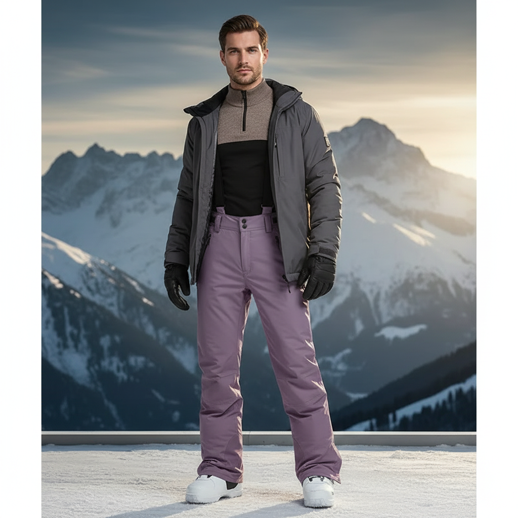 Pantalon De Ski Violet - Polyester