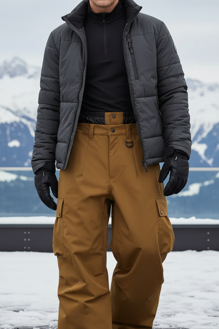 Pantalon De Ski Marron Homme - Camel Polyester