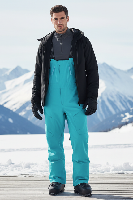 Pantalon De Ski Turquoise - Bleu Polyester