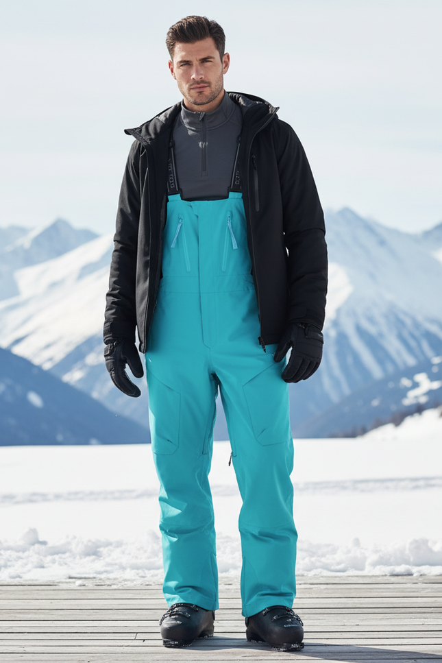 Pantalon De Ski Turquoise - Bleu Polyester