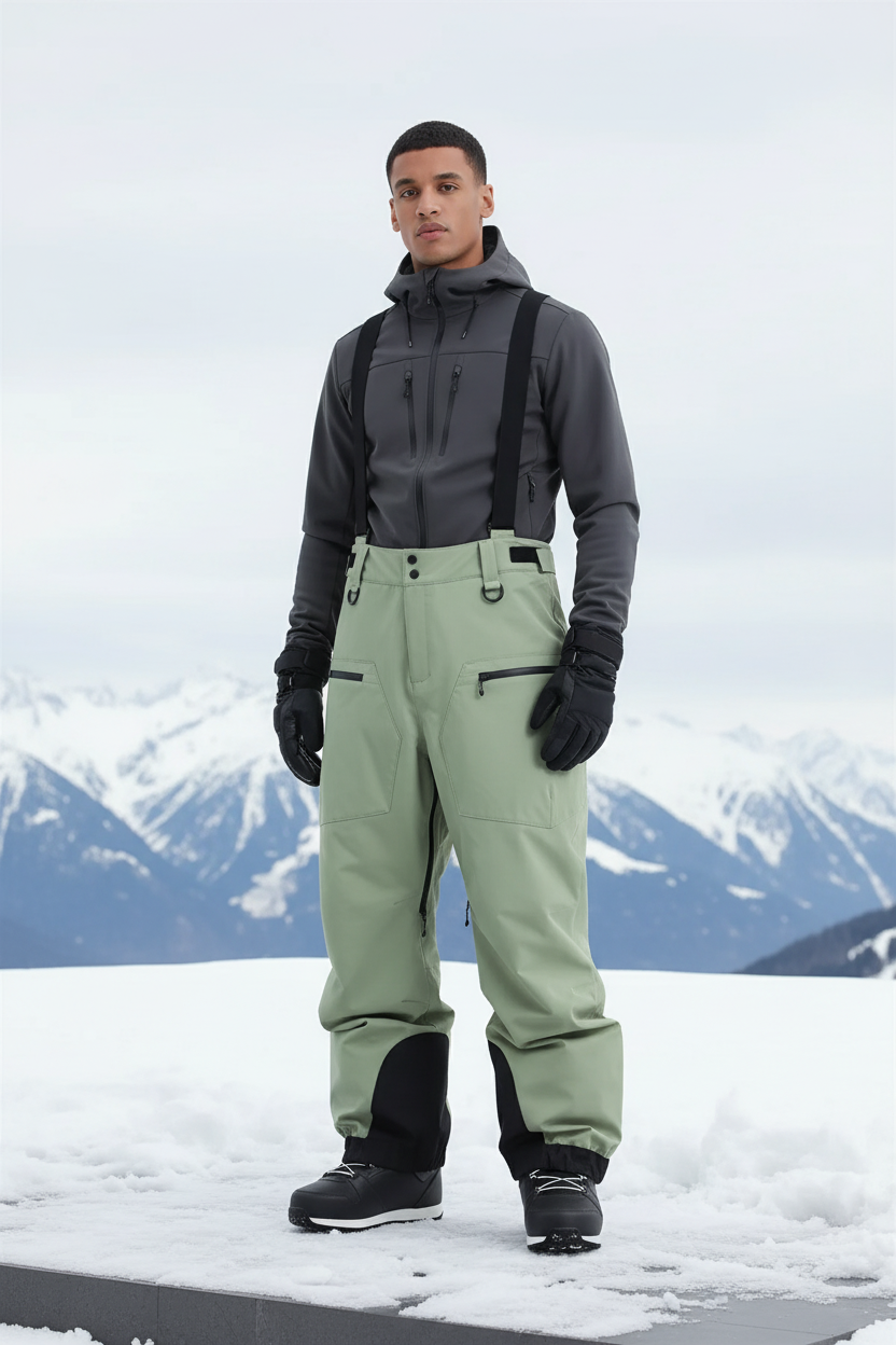 Pantalon De Ski Vert Homme - Polyester