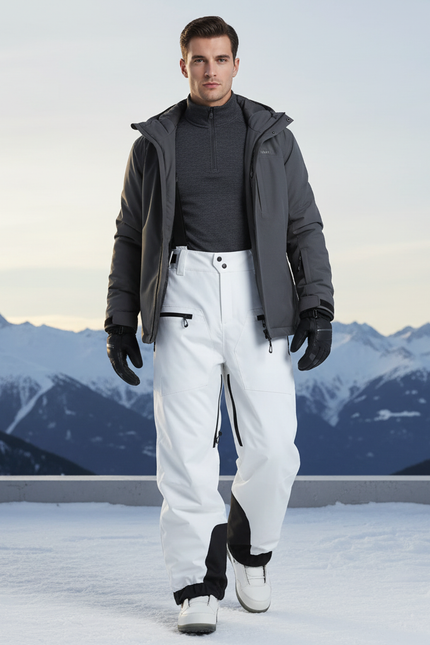 Pantalon Blanc De Ski - Polyester