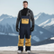 Pantalon De Ski Bicolore Bleu Jaune Salopette Ample Unisexe - Multicolore Polyester