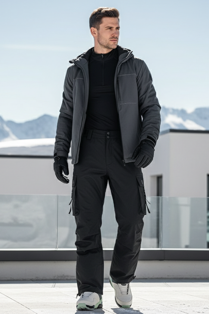 Pantalon De Ski 7528 - Noir Polyester