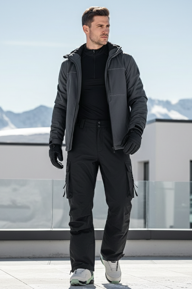 Pantalon De Ski 7528 - Noir Polyester