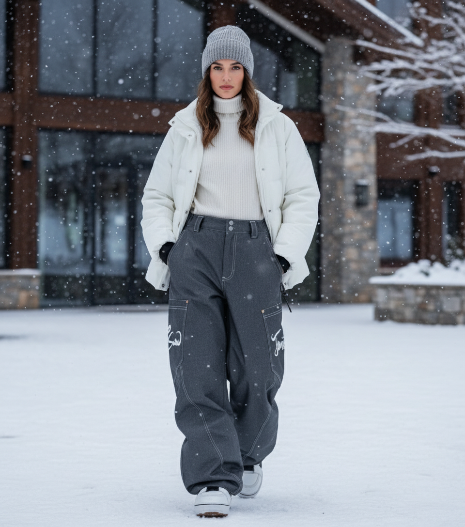 Pantalon De Ski Jeans - Gris