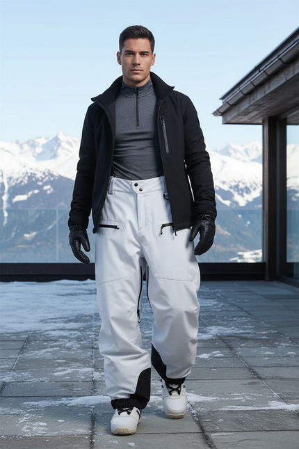 Pantalon De Ski Homme Blanc - Polyester