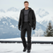 Pantalon De Ski Homme Noir Imperméable Coupe Droite - Polyester