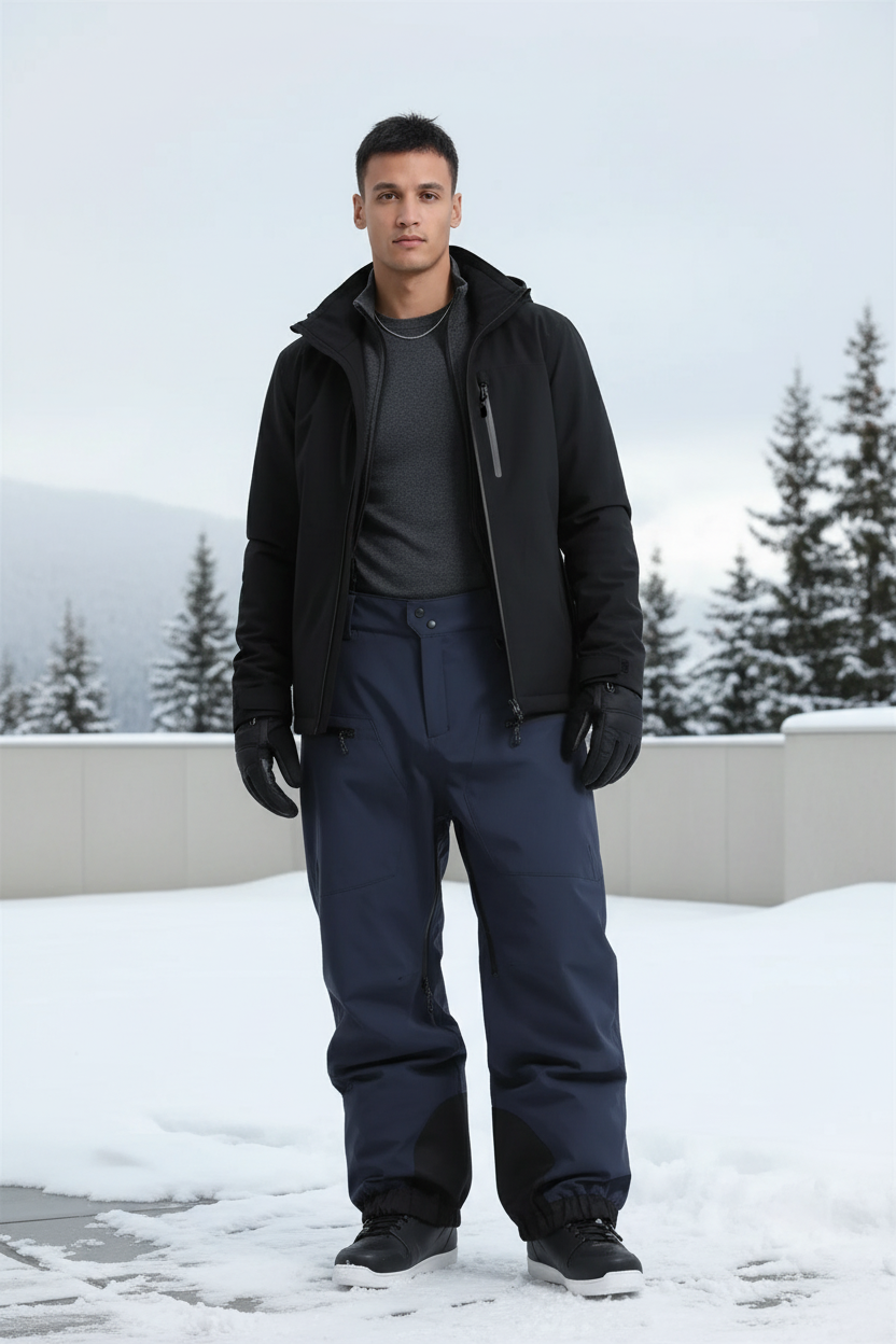 Pantalon De Ski Bleu - Marine Polyester