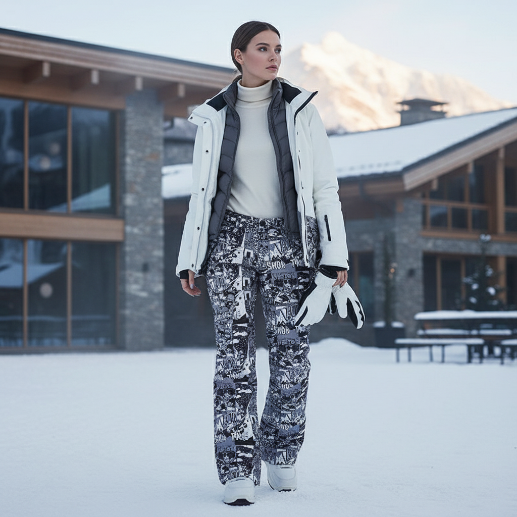 Pantalon De Ski Gris Femme - Polyester