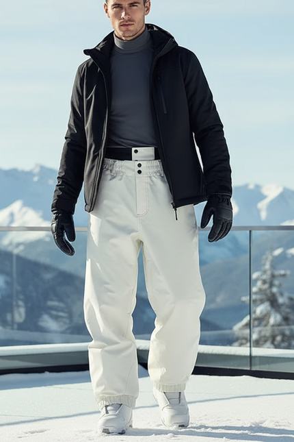 Ceinture Pour Pantalon De Ski Homme - Noir Polyester