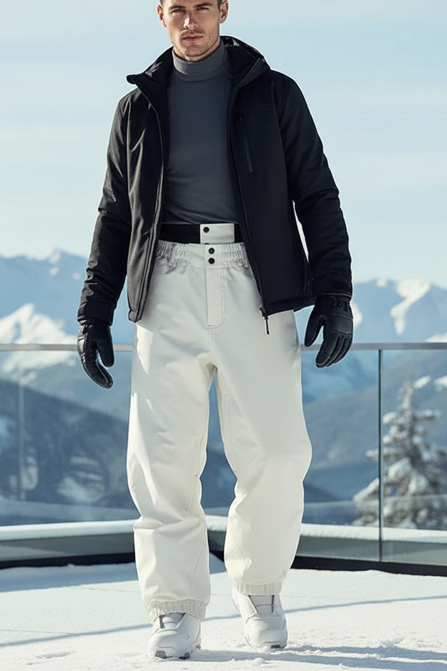 Ceinture Pour Pantalon De Ski Homme - Noir Polyester