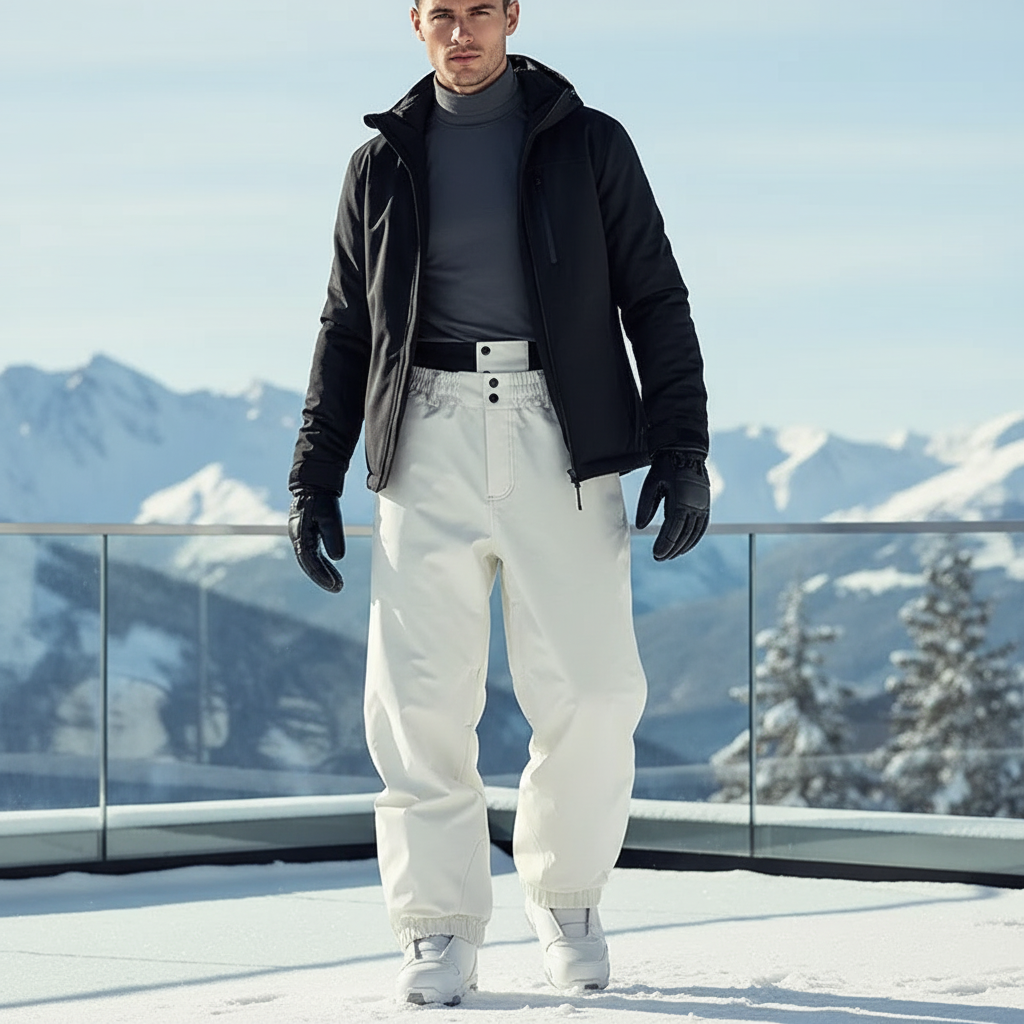 Ceinture Pour Pantalon De Ski Homme - Noir Polyester