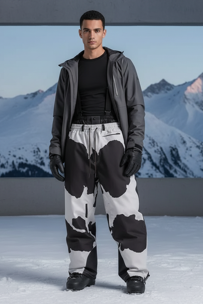 Pantalon De Ski Baggy Homme - Imprimé Polyester