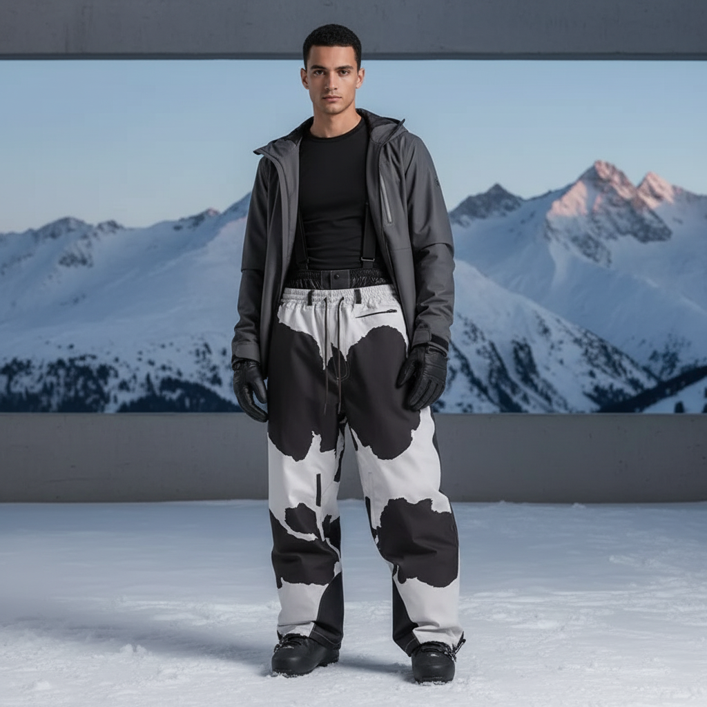 Pantalon De Ski Baggy Homme - Imprimé Polyester