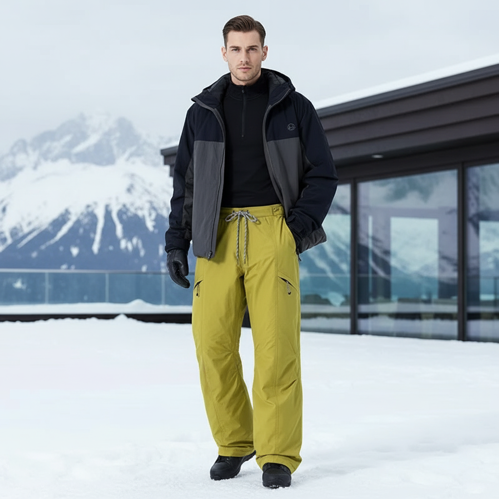 Pantalon De Ski Kaki - Polyester