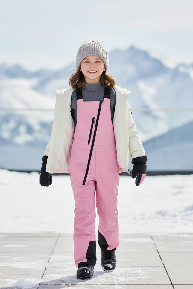 Pantalon De Ski Enfant Fille - Rose Polyester