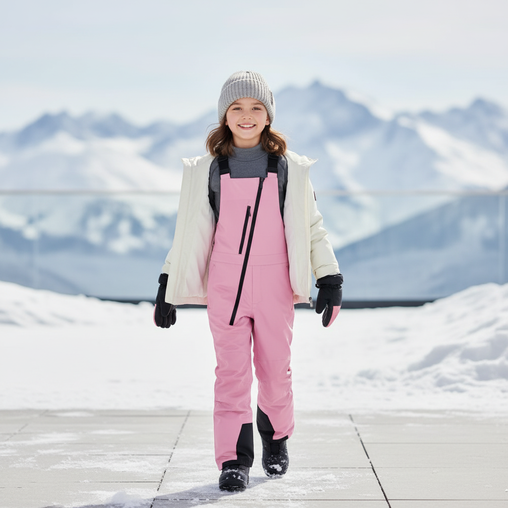 Pantalon De Ski Enfant Fille - Rose Polyester