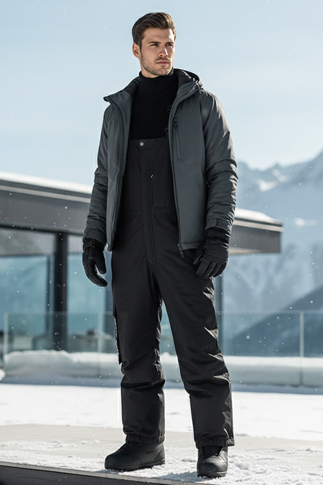 Pantalon Noir De Ski - Polyester