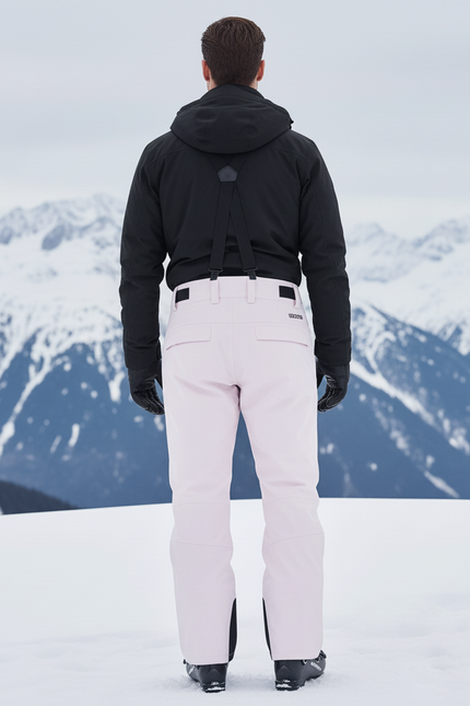 Pantalon De Ski Rose Pale - Polyester - vue 2