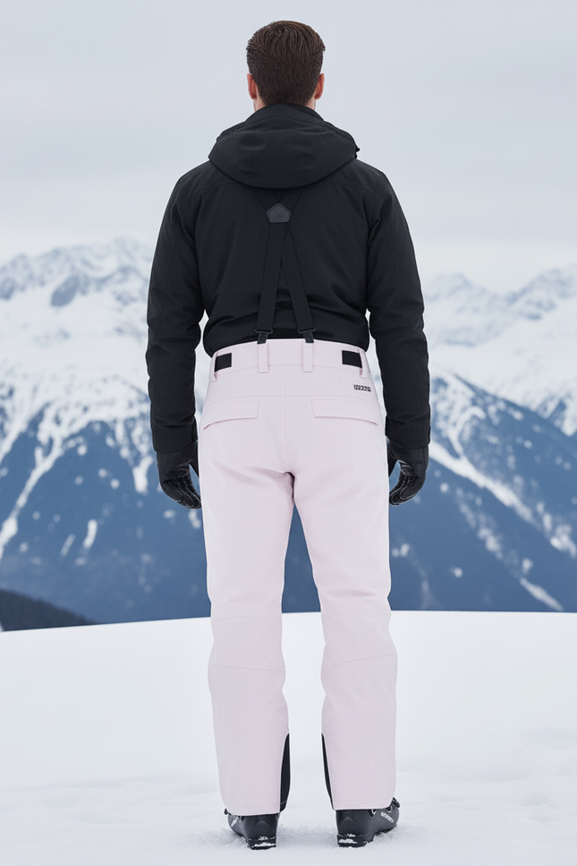Pantalon De Ski Rose Pale - Polyester - vue 2