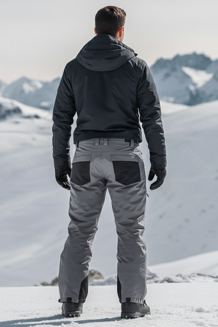 Ski De Randonnée Pantalon - Gris Polyester - vue 2