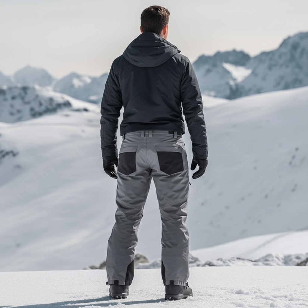 Ski De Randonnée Pantalon - Gris Polyester - vue 2