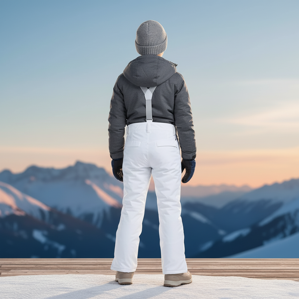 Pantalon De Ski Cbb8 - Blanc Polyester - vue 2