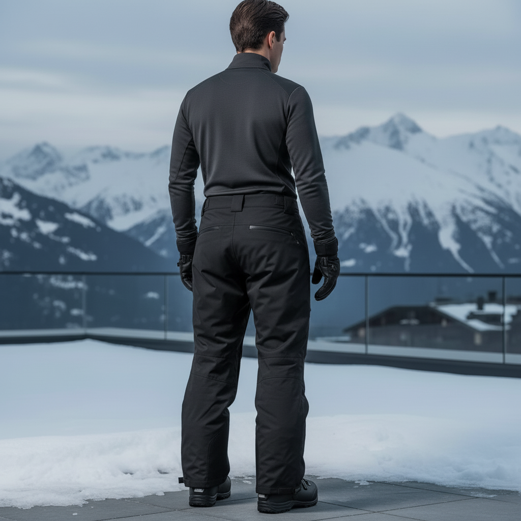 Pantalon De Ski 32cc - Noir Polyester - vue 2