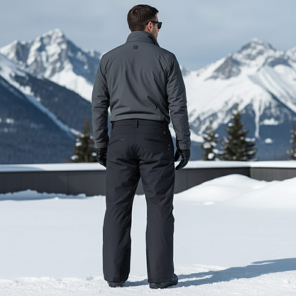 Pantalon De Ski Gris - Polyester - vue 2