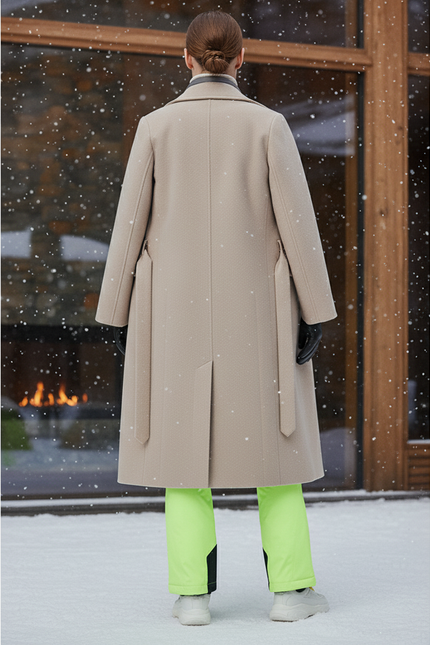 Pantalon De Ski Fluorescent Coupe Droite Imperméable Femme Hiver - Vert Polyester - vue 2