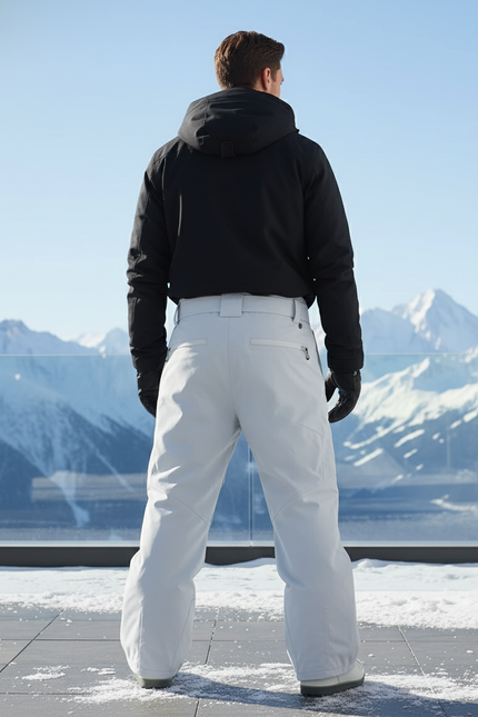 Pantalon De Ski Gris Ample Ceinture Cargo Homme - Polyester - vue 2