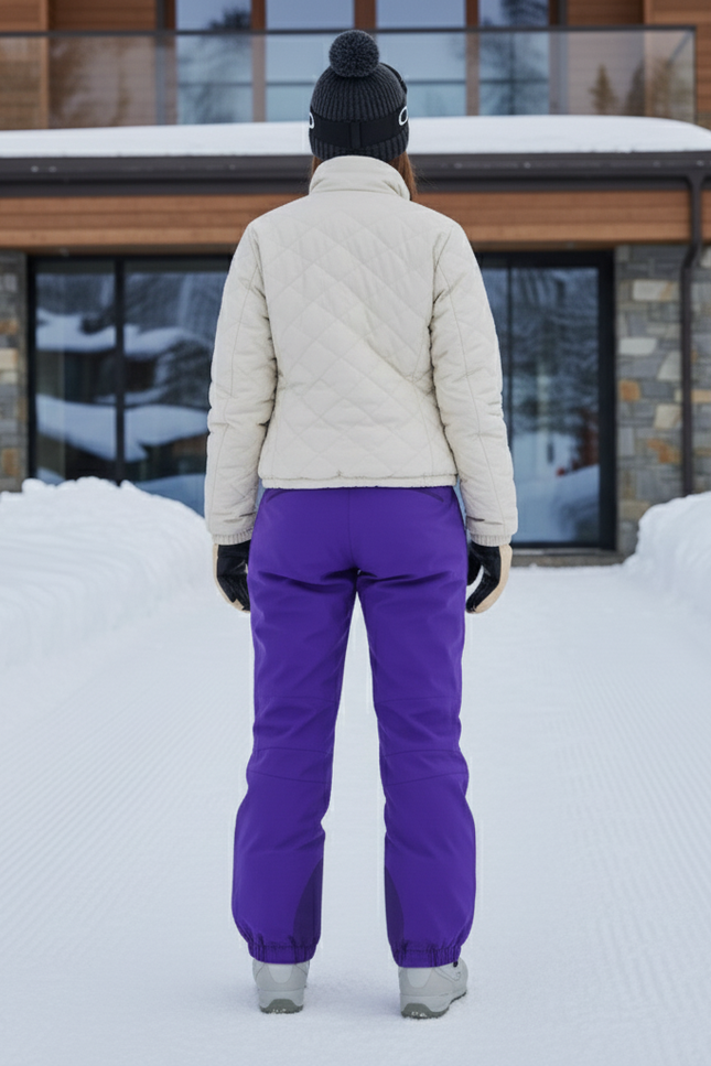 Pantalon De Ski Violet Ample Imperméable Femme - Polyester - vue 2