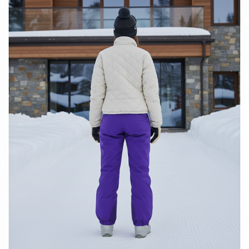 Pantalon De Ski Violet Ample Imperméable Femme - Polyester - vue 2