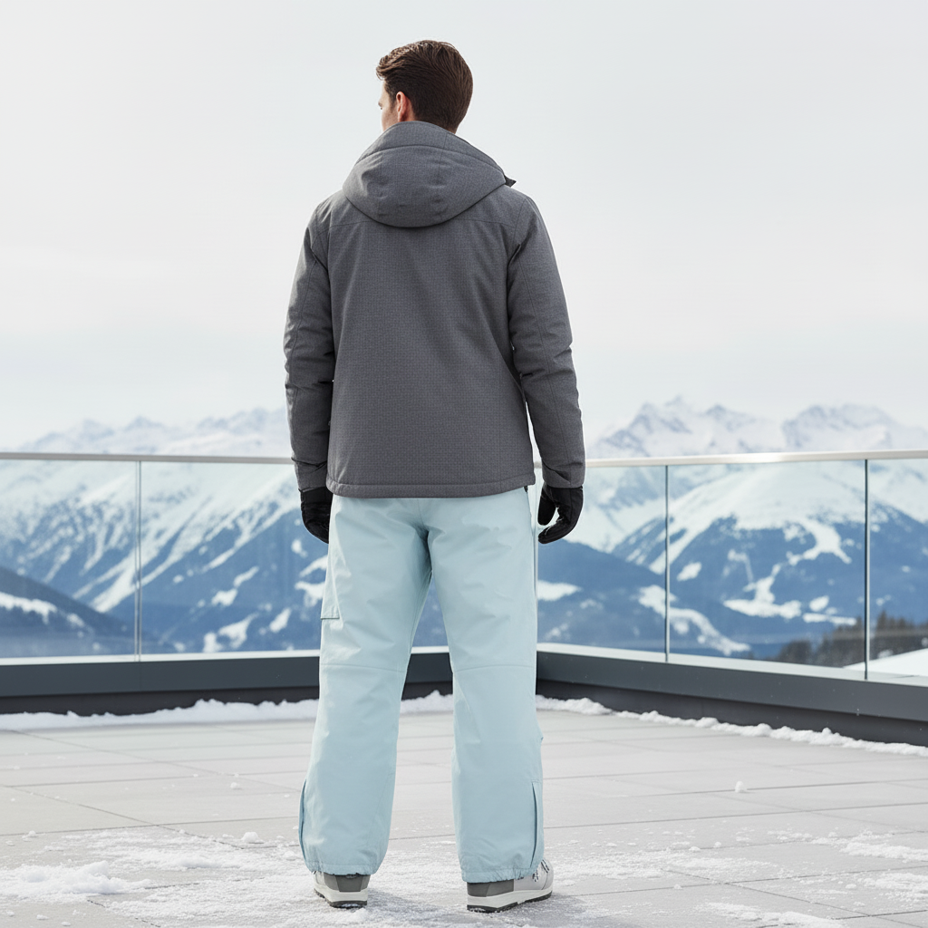 Pantalon De Ski Homme Baggy - Bleu Polyester - vue 2