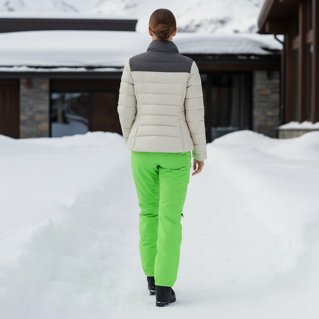 Pantalon De Ski Vert Vif Cargo Imperméable Unisexe - Polyester - vue 2