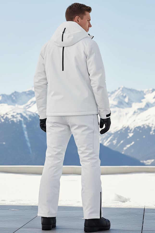 Pantalon De Ski Homme Blanc Imperméité Respirant Hiver - Polyester - vue 2