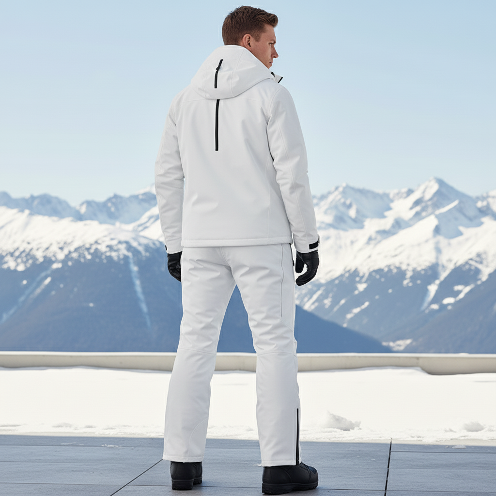 Pantalon De Ski Homme Blanc Imperméité Respirant Hiver - Polyester - vue 2