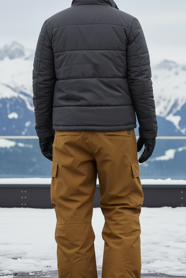 Pantalon De Ski Marron Homme - Camel Polyester - vue 2