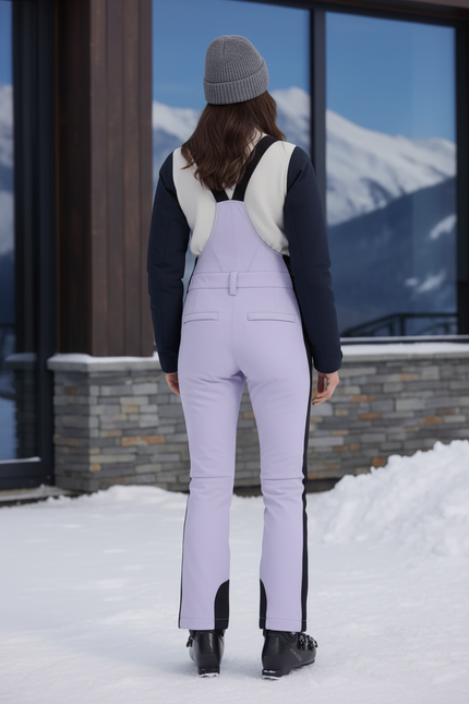 Pantalon De Ski Salopette Violet Imperméable Femme Élastique - Polyester - vue 2