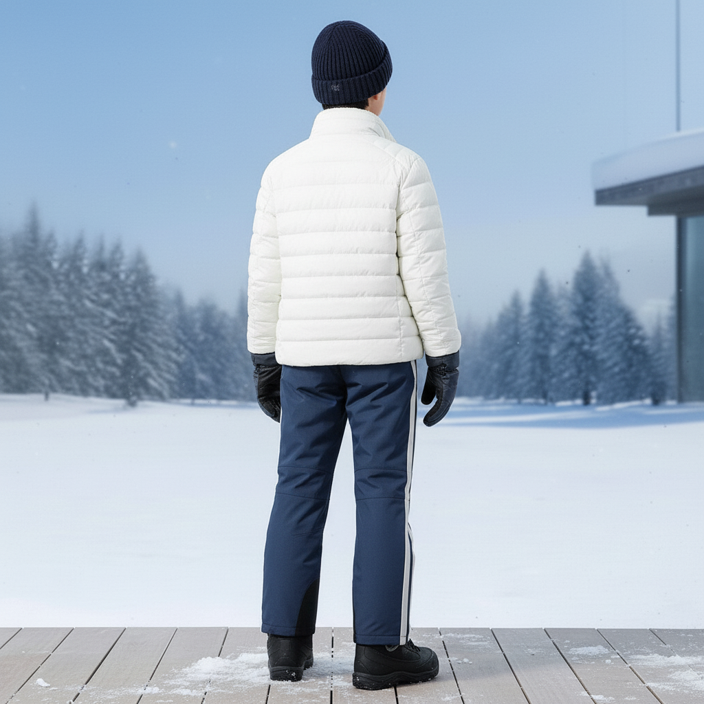 Pantalon De Ski Bleu Marine Enfant Imperméable Thermique - Polyester - vue 2