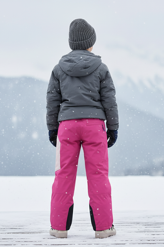 Pantalon De Ski Enfant Rose Impermébre Respirant - Polyester - vue 2