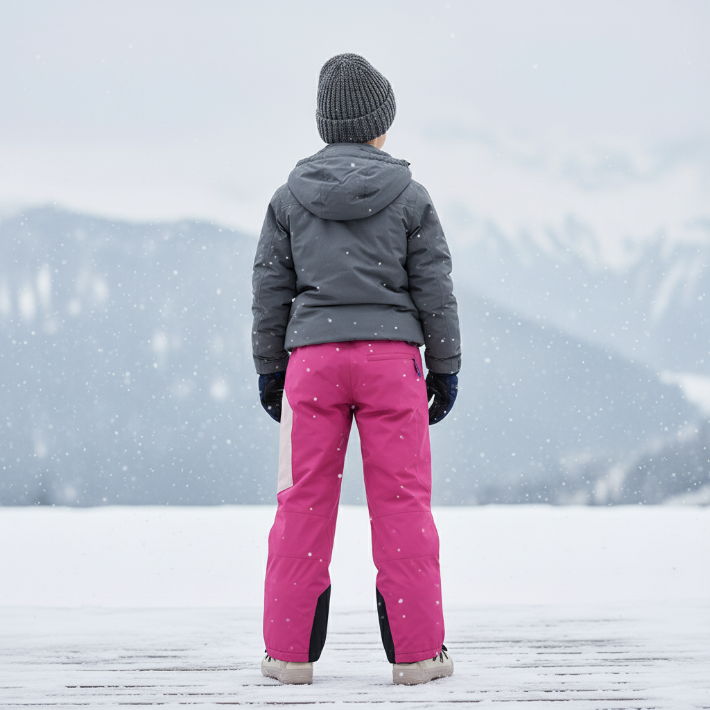 Pantalon De Ski Enfant Rose Impermébre Respirant - Polyester - vue 2