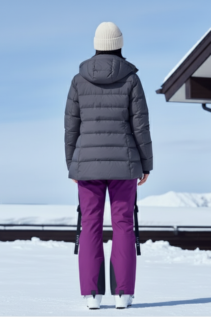 Pantalon De Ski Violet Cargo Imperméable Unisexe Chaud - Polyester - vue 2