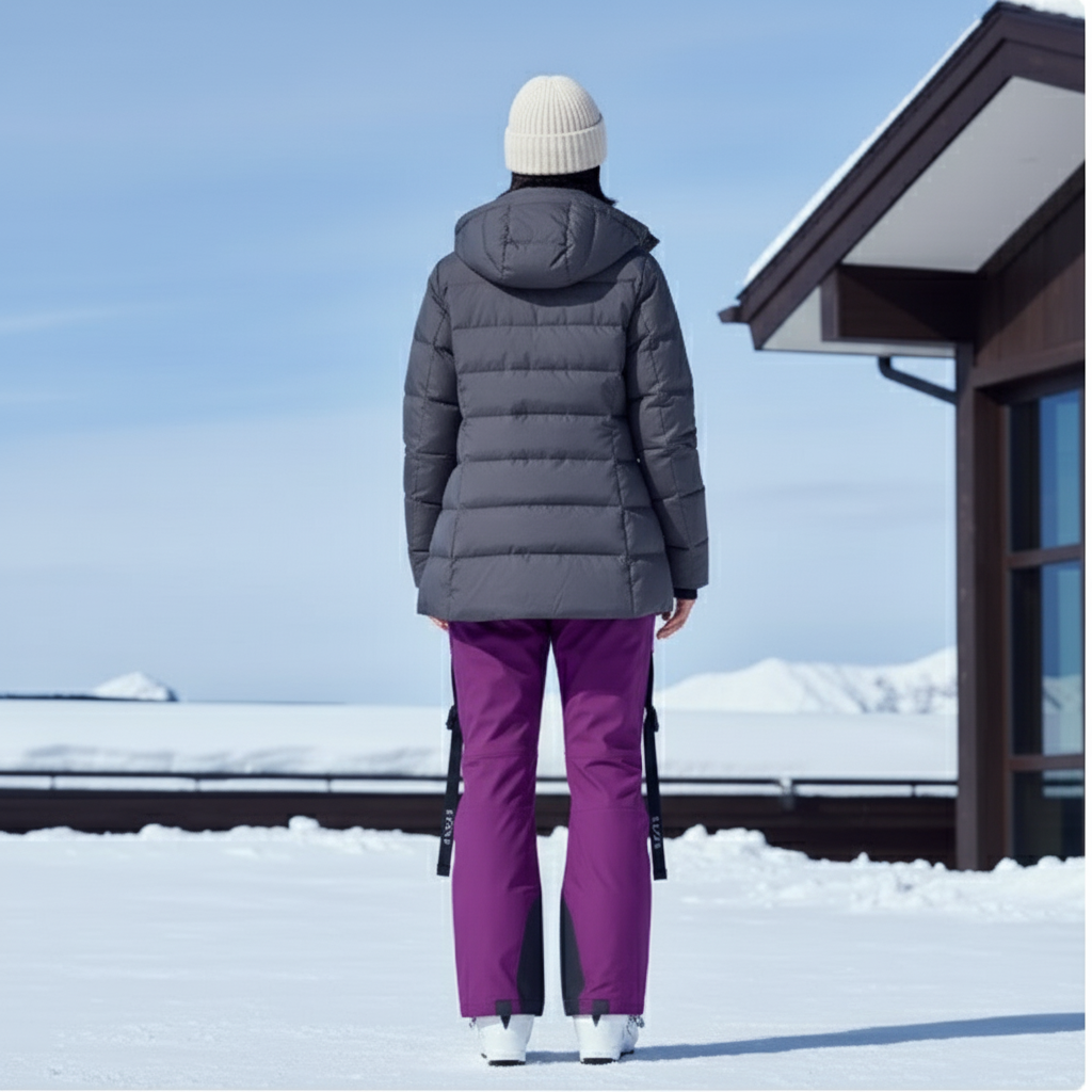 Pantalon De Ski Violet Cargo Imperméable Unisexe Chaud - Polyester - vue 2